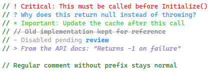 Prefix Based Highlighting
