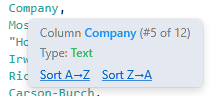 QuickInfo Tooltip