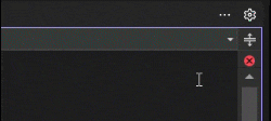 Tooltip showing error and warning counts