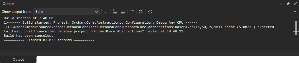 Output Window