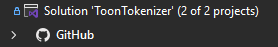 GitHub Node in Solution Explorer