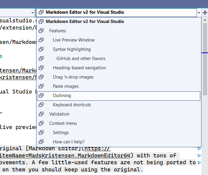 Visual Studio Markdown Syntax Markdown Editor v2 - Visual Studio Marketplace