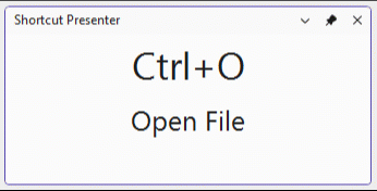 Demo of Shortcut Presenter window