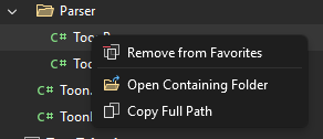 Context Menu
