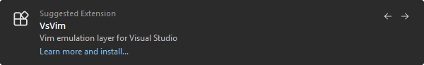 Suggested extensions