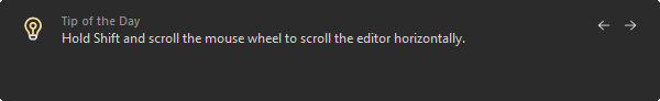 Tip of the day screenshot